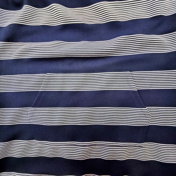 Karl Lagerfeld Paris Sweater Dress Women Small Striped Pocket Zipper Karl patch - Picture 10 of 10